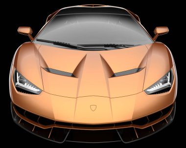 Arka planda hızlı araç izole edildi. 3d görüntüleme - illüstrasyon