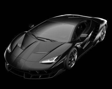 Arka planda hızlı araç izole edildi. 3d görüntüleme - illüstrasyon