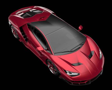 Arka planda hızlı araç izole edildi. 3d görüntüleme - illüstrasyon