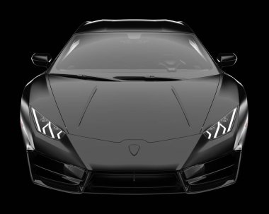 Arka planda hızlı araç izole edildi. 3d görüntüleme - illüstrasyon