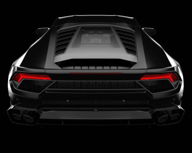 Arka planda hızlı araç izole edildi. 3d görüntüleme - illüstrasyon