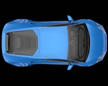 Arka planda hızlı araç izole edildi. 3d görüntüleme - illüstrasyon