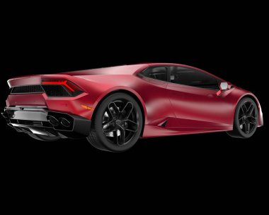 Arka planda hızlı araç izole edildi. 3d görüntüleme - illüstrasyon