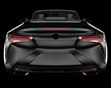 Spor araba arka planda izole edildi. 3d görüntüleme - illüstrasyon