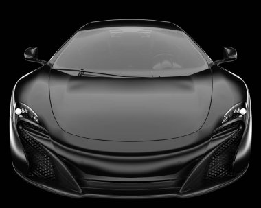 Spor araba arka planda izole edildi. 3d görüntüleme - illüstrasyon