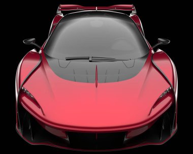 Spor araba arka planda izole edildi. 3d görüntüleme - illüstrasyon