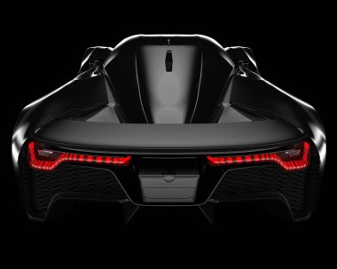 Spor araba arka planda izole edildi. 3d görüntüleme - illüstrasyon