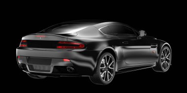 Spor araba arka planda izole edildi. 3d görüntüleme - illüstrasyon