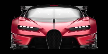 Spor araba arka planda izole edildi. 3d görüntüleme - illüstrasyon