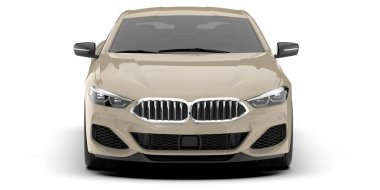 Spor araba arka planda izole edildi. 3d görüntüleme - illüstrasyon