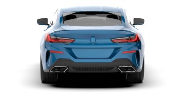 Spor araba arka planda izole edildi. 3d görüntüleme - illüstrasyon