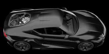 Spor araba arka planda izole edildi. 3d görüntüleme - illüstrasyon