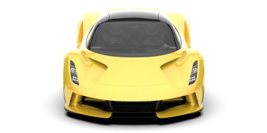 Spor araba arka planda izole edildi. 3d görüntüleme - illüstrasyon