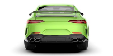 Spor araba arka planda izole edildi. 3d görüntüleme - illüstrasyon