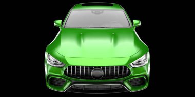 Spor araba arka planda izole edildi. 3d görüntüleme - illüstrasyon