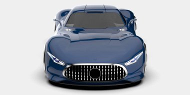 Spor araba arka planda izole edildi. 3d görüntüleme - illüstrasyon