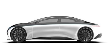 Spor araba arka planda izole edildi. 3d görüntüleme - illüstrasyon