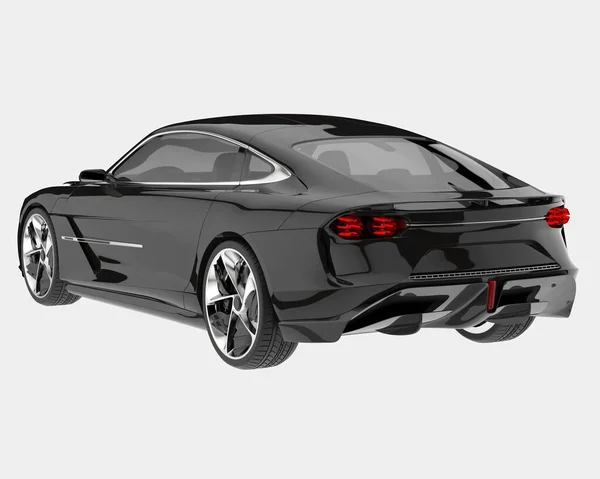 Super Car Isolated Background Rendering Illustration — стоковое фото