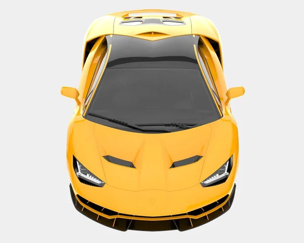 Fast car isolated on background. 3d rendering - illustration