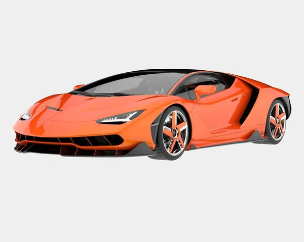 Fast Car Isolated Background Rendering Illustration — Stockfoto