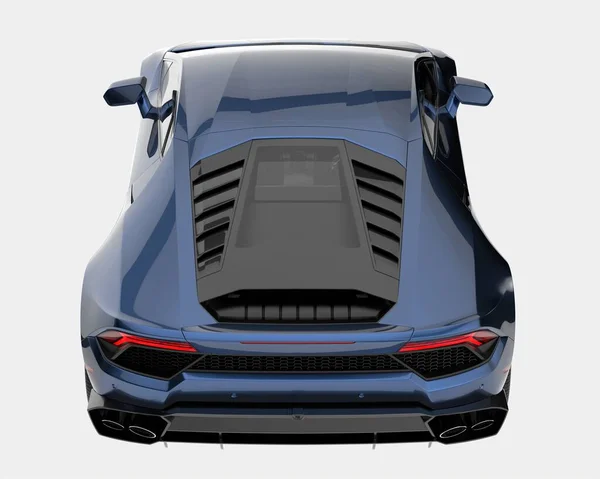 背景上隔离的快速车 3D渲染 — 图库照片