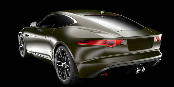 Auto Sportiva Isolata Sullo Sfondo Rendering Illustrazione — Foto Stock