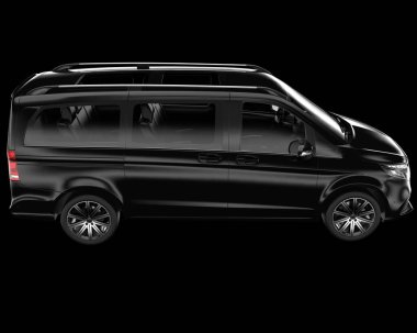 Modern araba arka planda izole edilmiş. 3d görüntüleme - illüstrasyon