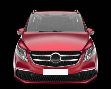 Modern araba arka planda izole edilmiş. 3d görüntüleme - illüstrasyon