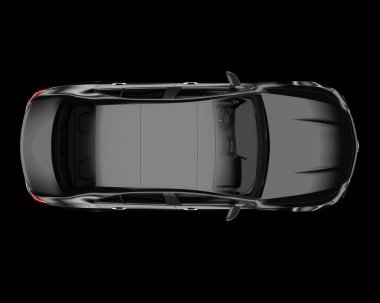 Modern araba arka planda izole edilmiş. 3d görüntüleme - illüstrasyon