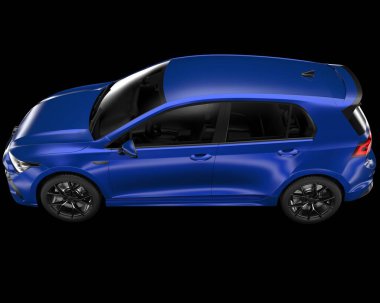 Arka planda elektrikli araba var. 3d görüntüleme - illüstrasyon