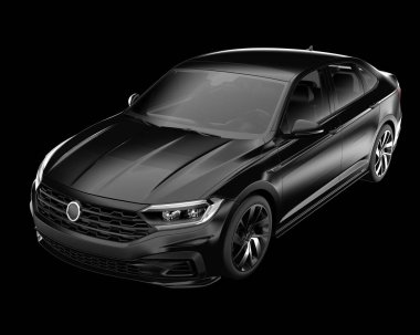 İş arabası arka planda izole edilmiş. 3d görüntüleme - illüstrasyon