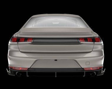 İş arabası arka planda izole edilmiş. 3d görüntüleme - illüstrasyon