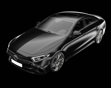 İdari araç arka planda izole. 3d görüntüleme - illüstrasyon