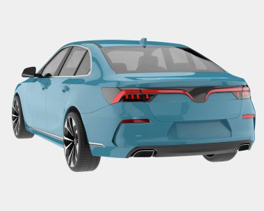 İdari araç arka planda izole. 3d görüntüleme - illüstrasyon