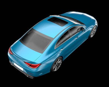 İdari araç arka planda izole. 3d görüntüleme - illüstrasyon