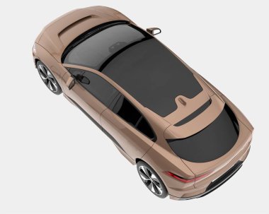 İdari araç arka planda izole. 3d görüntüleme - illüstrasyon