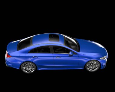 İş arabası arka planda izole edilmiş. 3d görüntüleme - illüstrasyon