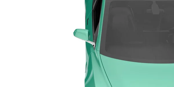 现代汽车在背景上是隔离的 3D渲染 — 图库照片