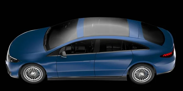 近代的な車の背景に隔離された 3Dレンダリング イラスト — ストック写真