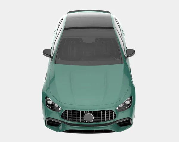 现代汽车在背景上是隔离的 3D渲染 — 图库照片