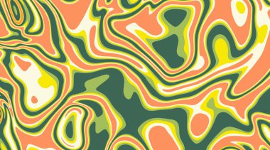 El çizimi düz psikedelik harika arkaplan