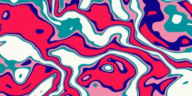 El çizimi düz psikedelik harika arkaplan