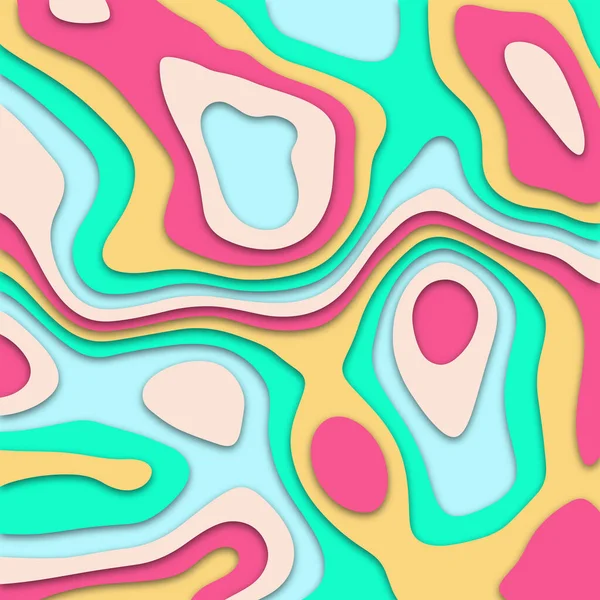 Abstract Colorful Papercut Background Design — стоковый вектор