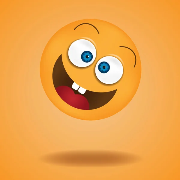 Emoji Emoticonos Amarillos Caras Sonrientes — Foto de Stock
