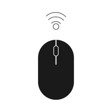 Web High dpi optik sensör vektör simgesi tasarımı, klasik esport veya zihin sembolü, dijital ekipman işareti, kablosuz fare konsepti çizimi.