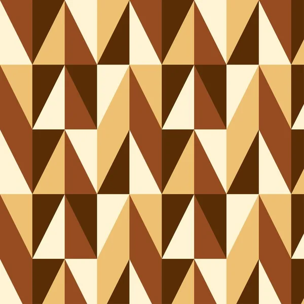 Web Geometric Pattern Style 60S Wallpaper Brown Tones — Stockvector