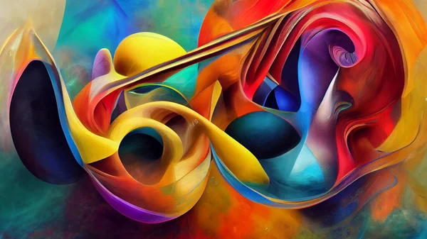 Abstract, Surreal, In the mind of a musician, hyper realistic. visualization of the process of creation of music. in the mind, with Vivid Colors, & 3d dimensionality,