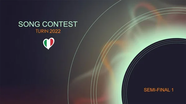 Євробачення 2022 Турин 2022 Конкурс Пісень Італія 2022 European Music — стокове фото