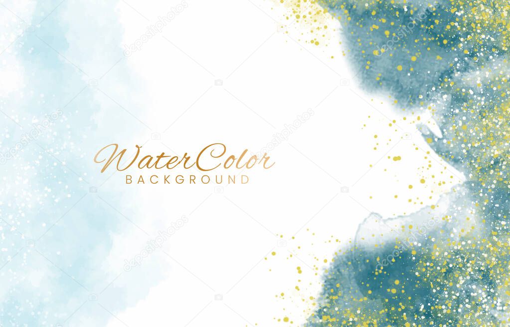 Abstract colorful watercolor for background. 