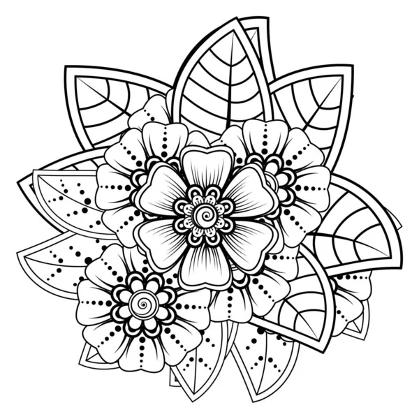 Kruhový Vzor Formě Mandaly Pro Hennu Mehndi Tetování Dekorace Dekorativní — Stockový vektor